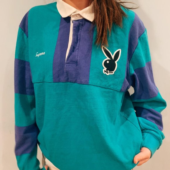 SUPREME X PLAYBOY RUGBY POLO - Picture 1 of 10